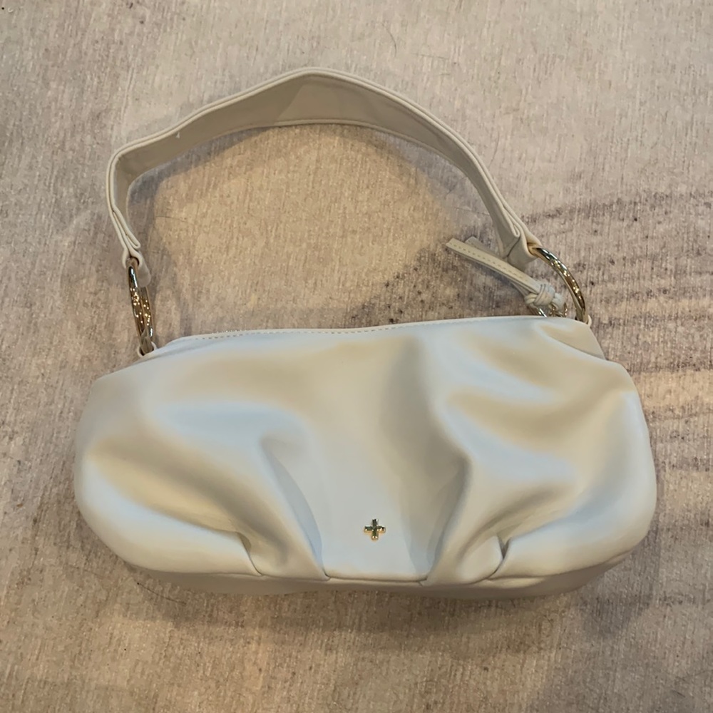 PETA & JAIN cream shoulder bag